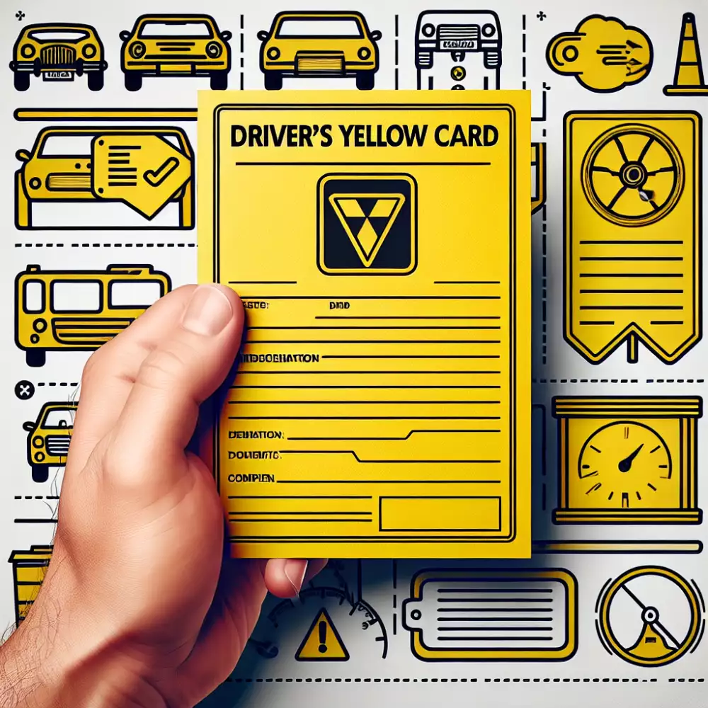 žlutá karta řidiče